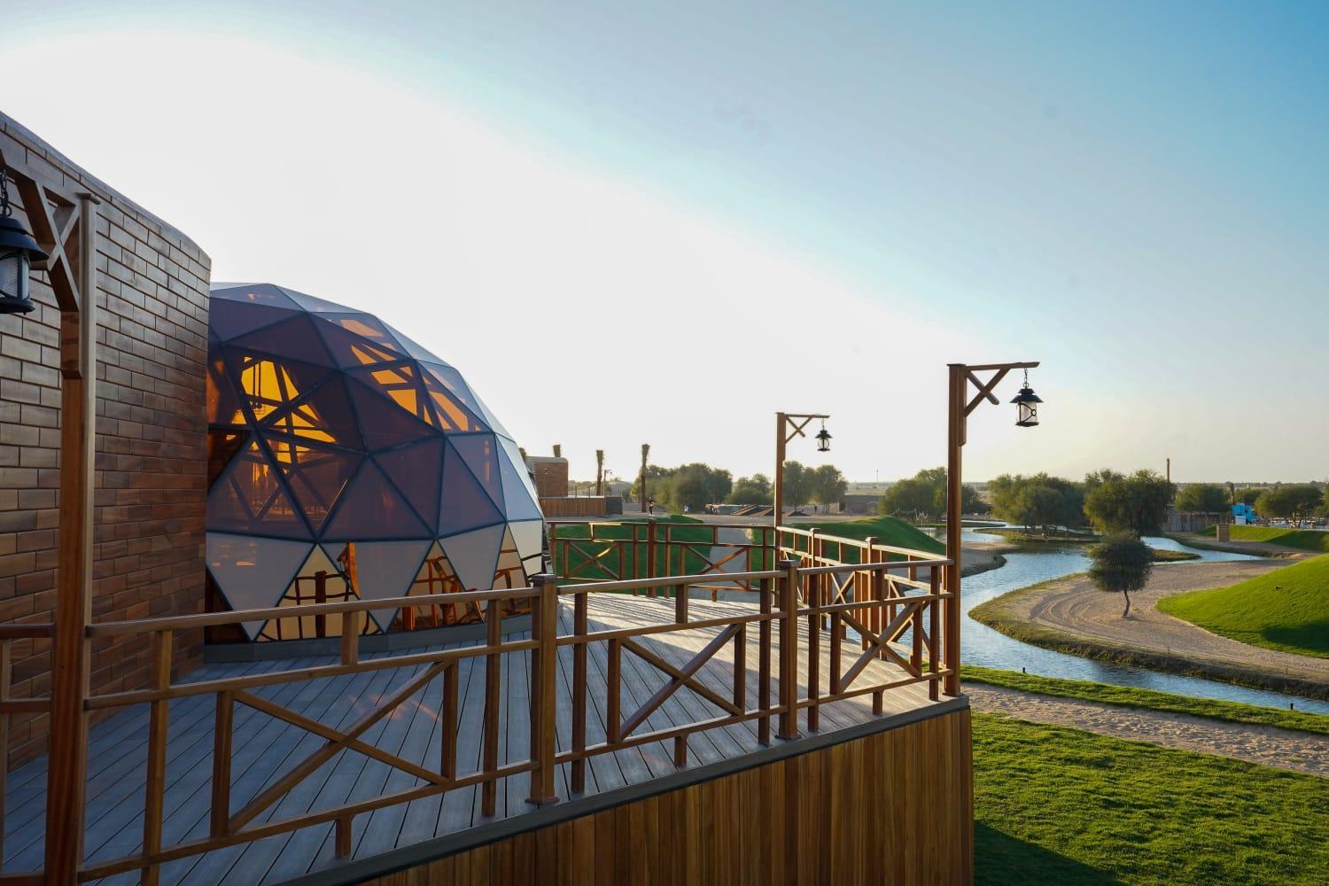 Al Marmoom Oasis Luxury Experiential Desert Resort ドバイ エクステリア 写真